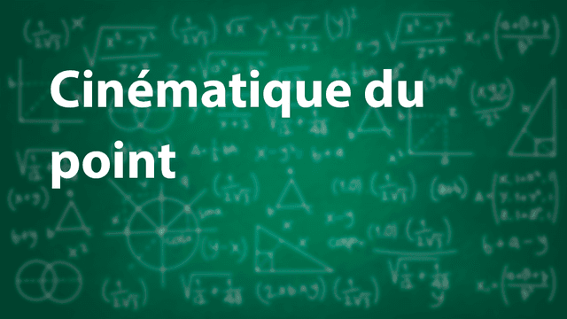 Cinématique du point